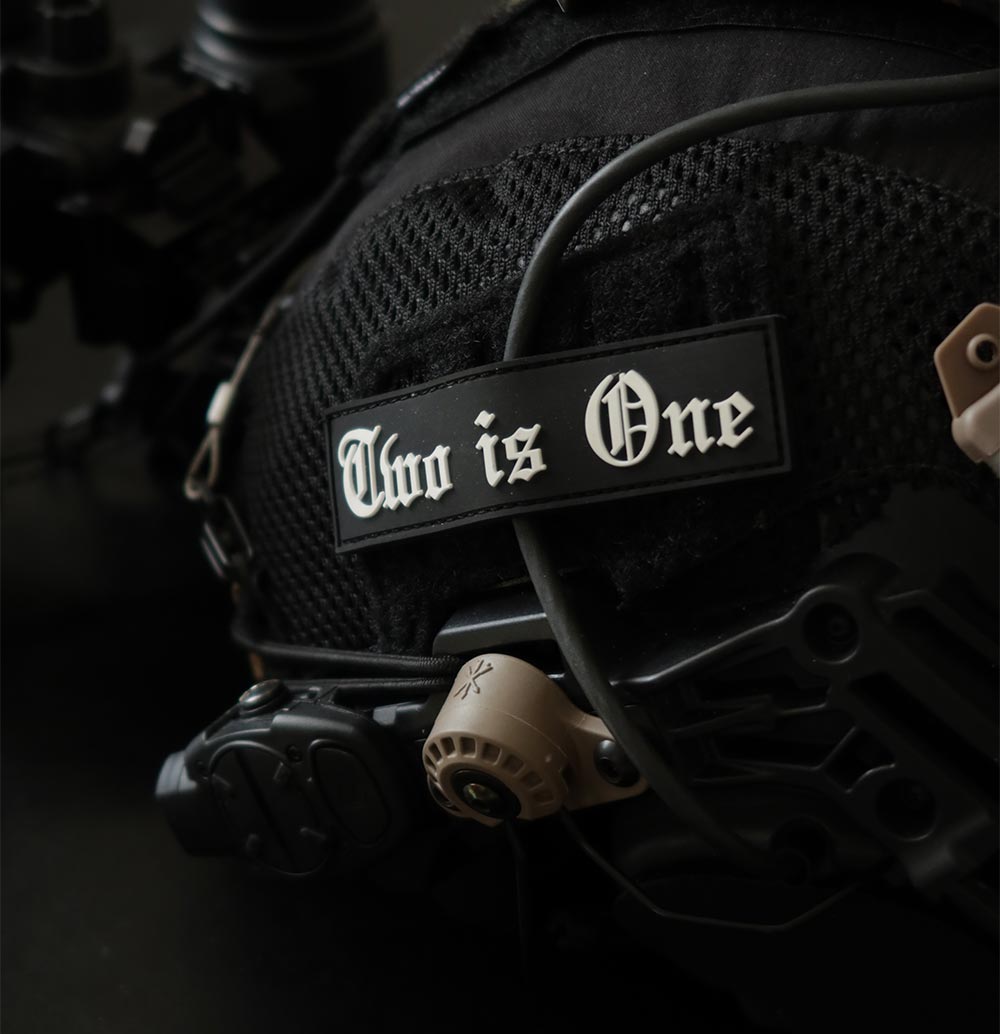 TWO IS ONE Olde English PVC Patch